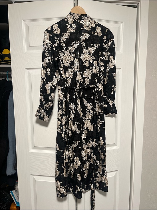 Rebecca Taylor Dresses & Skirts - Rebecca Taylor Black Dress with Cream Floral Print